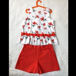 JANIE & JACK- blouse and shorts bundle